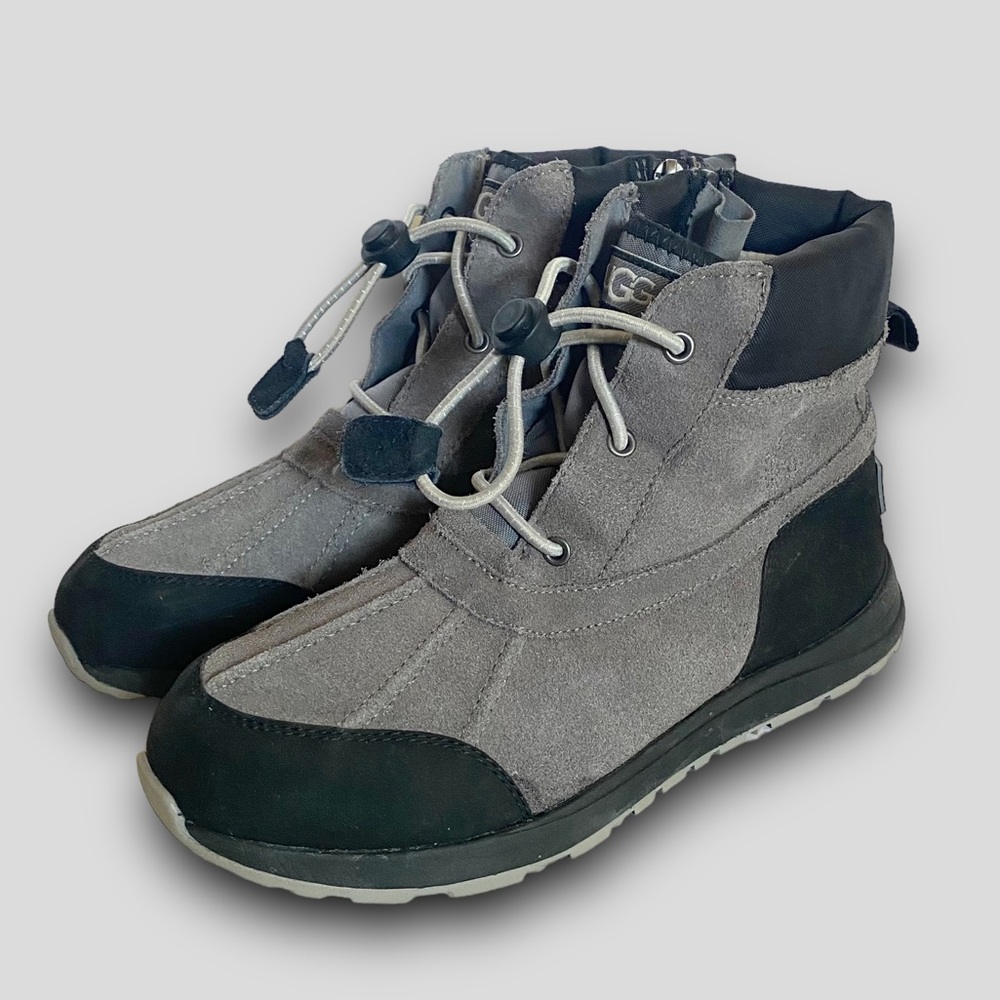 UGG Kids Gray and Black Rain & Snow Boots